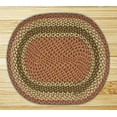 thumbnail image 2 of Capitol Earth Rugs 03-024 Tapis Tressé en Jute Olive-Bourgogne-Gris, 2 of 3