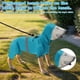 thumbnail image 4 of Impermeable para perros Unique Bargains totalmente reflectante y ajustable, chaqueta impermeable para cachorros con capucha transparente, tamaño M, 1 Pcs, 4 of 7