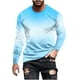 thumbnail image 2 of Blusas y camisas de manga larga con cuello redondo para hombre, blusas casuales de cuello redondo y manga larga, camisetas estampadas, blusas para hombre, 2 of 5