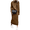 Brown, variant on Women's Blue Turtleneck 2 Piece Outfits Ribbed Knit Sweater Midi Pencil Skirt Set