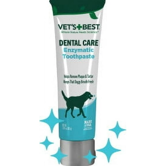Vet's Best Enzymatic Fresh Breath Dental Care Gel Toothpaste for Dogs - Grape Flavor - 3.5 fl oz.