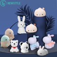 thumbnail image 2 of Luz de noche LED de silicona colorida, lámpara recargable por USB de dibujos animados de animales bonitos, suave, para dormitorio de niños y bebés, regalo de Navidad, 2 of 4