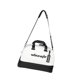 thumbnail image 5 of Bolsa de gimnasio con compartimento para zapatos, organizador de golf, correa ajustable, bolsa de lona para gimnasio Blanco, 5 of 9