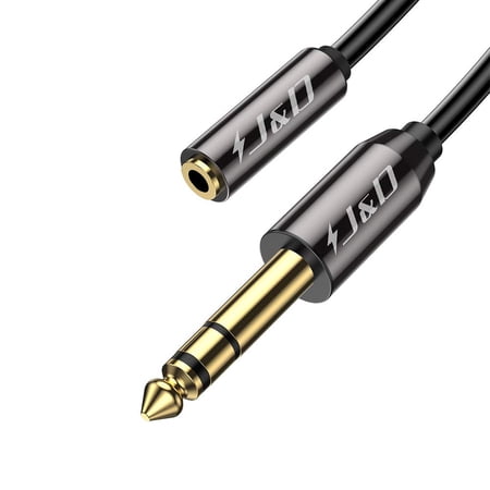 1/4 inch to 3.5mm Headphone Adapter, Gold Plated Copper Shell 3.5mm 1/8 inch Female TRS to 6.35mm 1/4 inch Male TRS