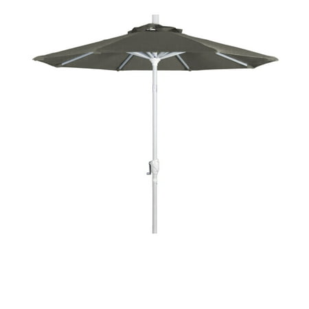 Matte Dome - Eclipse Collection 7.5 Aluminum Market Umbrella Push Tilt Matte White/Sunbrella/Spectrum Dove