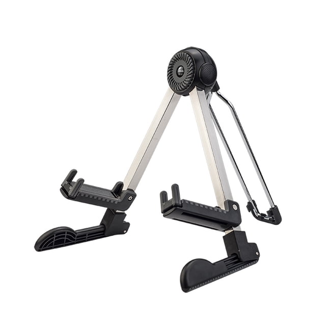 Soporte de guitarra Soidarity ajustable de piso trípode plegable negro