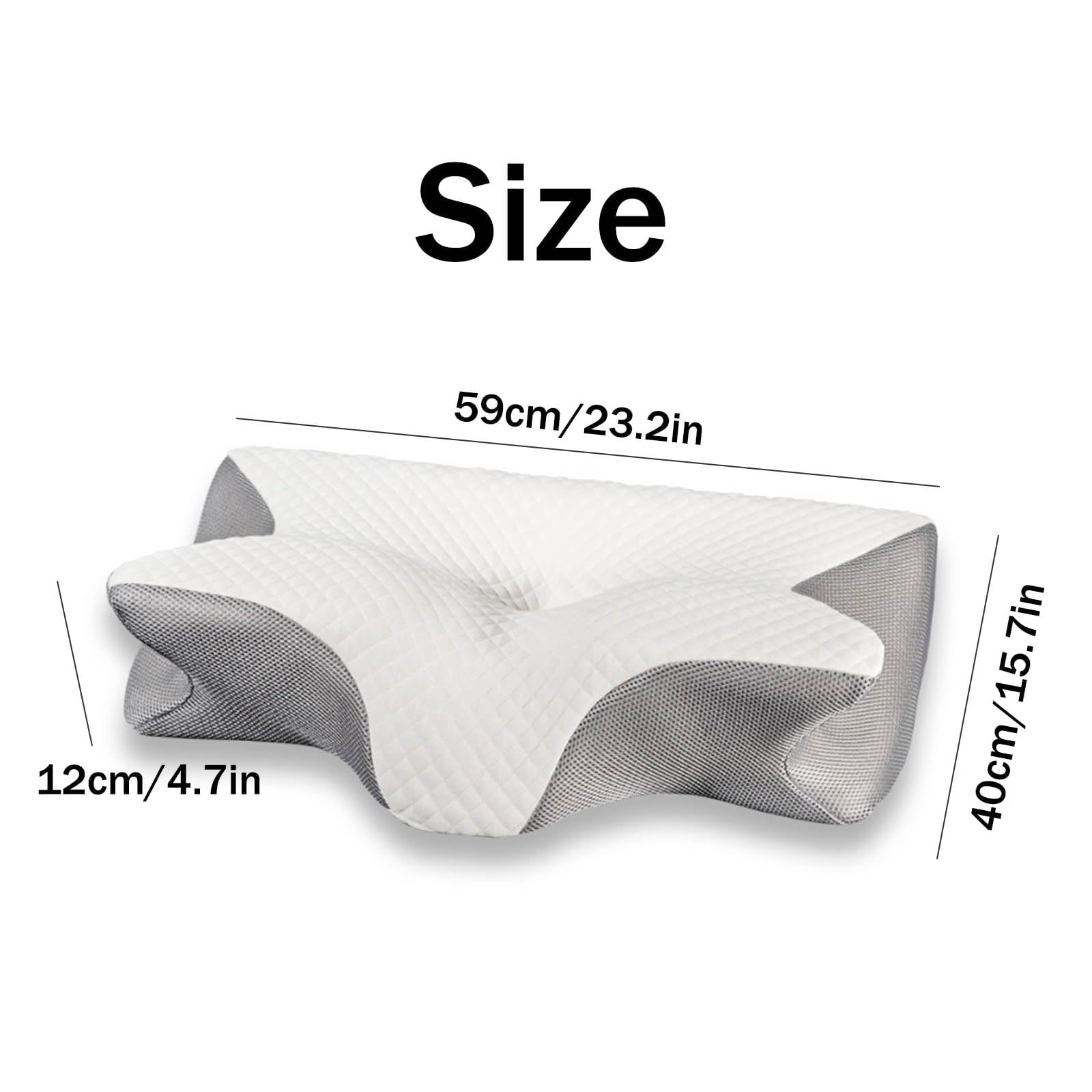 Restora Pillow, 2026 Restora Cervical Neck Traction Pillows, Ergonomic Memory Foam Pillows for Neck and Shoulder Pain Relief, Armrest Support for Side, Back & Stomach Sleepers(Black)