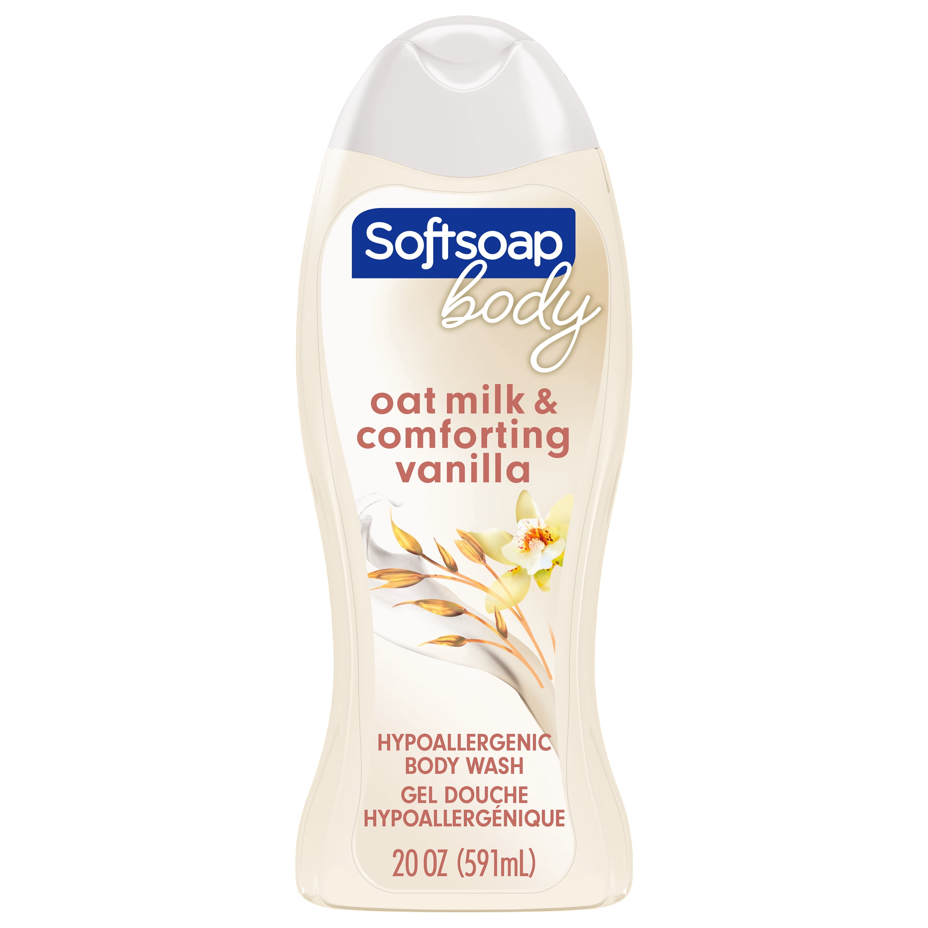 Softsoap Oat Milk and Vanilla Body Wash, Hypo...