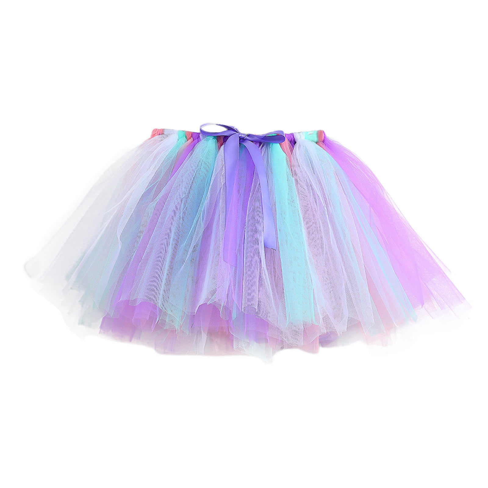 Pastel Rainbow Skirt 4t Rinsvye Kids Girls Holiday Party Tutus 4T