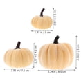 thumbnail image 2 of OHOIOLLA 6Ud Adornos De Calabazas Simuladas Beige Para Centro De Y Ambiente Otoñal, 2 of 6