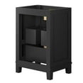 thumbnail image 5 of Modway Dixie 24" Solid Wood Bathroom Vanity Cabinet with Tapered Legs in Black, 5 of 10