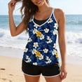 thumbnail image 6 of cocolona Womens Two Piece Tankini Swimsuits Summer Floral Print V Neck Loose Modest Bathing Suit with Boyshorts, 6 of 6