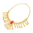 thumbnail image 2 of Tocado de danza del vientre Zulema Rojo dorado, 2 of 8