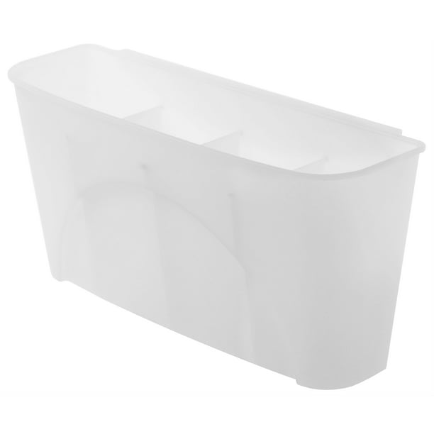 NeatO Kitchen Dish Drainer PP Utensil Holder Silverware Cup Basket White