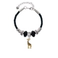 thumbnail image 2 of Delight Jewelry Goldtone Brown Giraffe Mom Celtic Knot Leather Bead Bracelet, 7"+2" Extender, 2 of 4