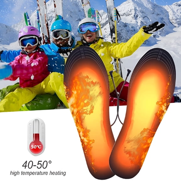 TELOLY 2026 New Heated Insole, Usb Rechargeable Thermal Insoles Foot Warmer for Outdoor Hunting Fishing Hiking Camping Unisex