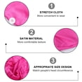 thumbnail image 2 of Satin Cloth Sleep Night Sleep with Button for Long Braid Dreadlocks Hair, 2 of 6
