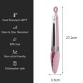 thumbnail image 2 of Silicone Kitchen Tongs - Stainless Steel non-stick silicone tips for cooking, serving, 2 of 5