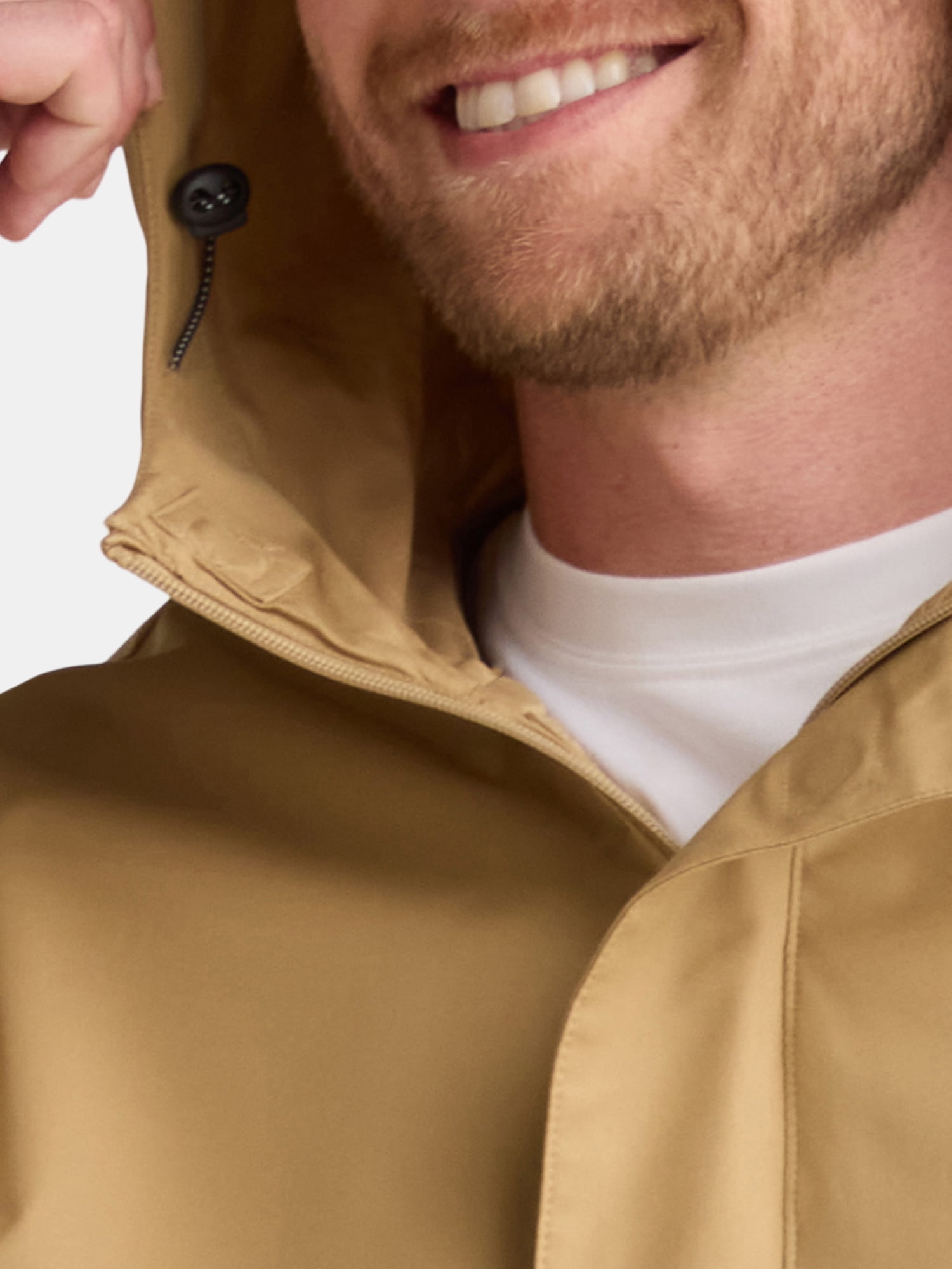Ozark Trail Men's Rain Jacket with Hood, Sizes S-3XL