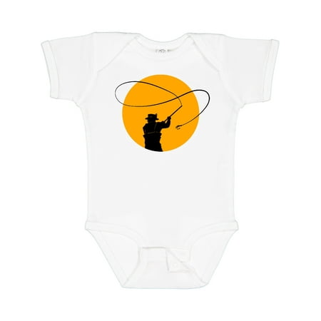 

Inktastic Fly Fishing Sun Silhouette Gift Baby Boy or Baby Girl Bodysuit