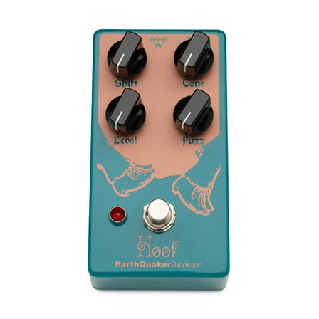 EarthQuaker Devices Hoof Hybrid Germanium and Silicon Design Fuzz Pedal with Shift and Tone Controls (Water Blue)