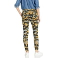 thumbnail image 2 of Cover Girl Junior's Pull On Camo Solid Mid Rise String Jogger Fit Sporty Active, Yellow Camouflage, 3, 2 of 2