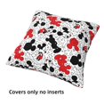 thumbnail image 4 of Dibujos animados Mickey Minnie Mouse(6) Juego de 4 fundas de cojín cuadradas para sofá, sala de estar y cama (30,5 x 30,5 cm), con cremallera invisible, regalo decorativo., 4 of 5