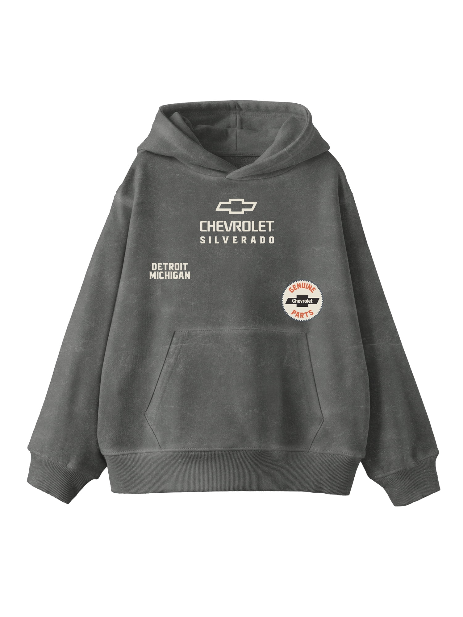 Chevrolet, Boys' & Big Boys' Elevated Mineral Wash Graphic Hoodie, Sizes 4-18