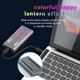 thumbnail image 5 of Carcasa SSD USB C de Protocolo Dual M2 NVMe Caja SSD PCIe de 10 Gbps Caja de Disco SSD M.2 NVMe NGFF de 5 Gbps con Luz LED RGB, 5 of 5