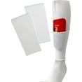 thumbnail image 3 of J4K Inc Youth Soccer Shin Guards with Sleeve, Dual Strap Closure, Small, Red, 3 of 7