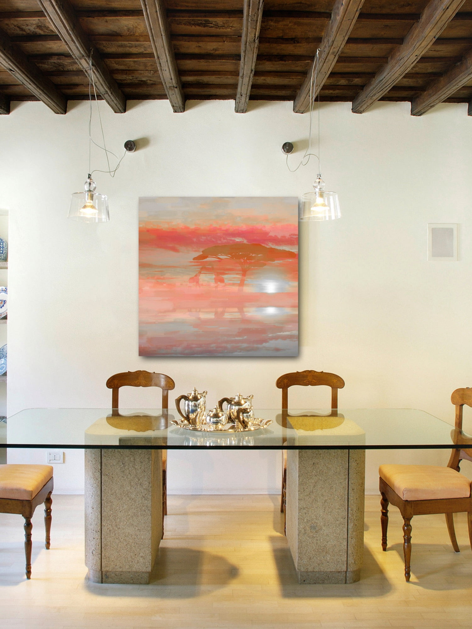 Parvez Taj "Gentle Giants" Print on Canvas