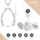 thumbnail image 3 of Collar con soporte para anillos Emily C en forma de espoleta de plata de ley, 3 of 8
