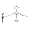 thumbnail image 3 of Mainstays Stainless Steel Wing Corkscrew and Wine Stopper Set, Silver, 3 of 9