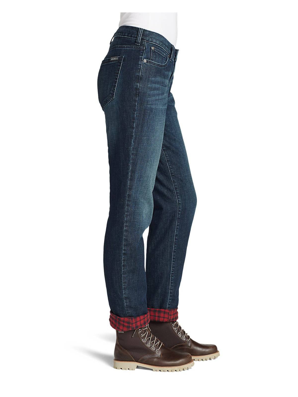 eddie bauer flannel lined jeans