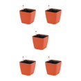 thumbnail image 2 of Bewildely Macetas duraderas de resina para plantas para interior y exterior, macetas para plantas de autorriego, macetas de cerámica roja Type2 NO2, 2 of 6