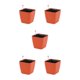 thumbnail image 2 of Advancent Macetas resistentes a la intemperie para espacios pequeños Garden S Beauty Maceta de riego automático Macetas de cerámica roja 14 * Type2 NO2, 2 of 6