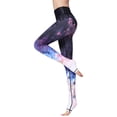 thumbnail image 3 of SLADYGLD Women High Waisted Tie-Dyed Gradient Printed Stirrup Leggings, 3 of 7