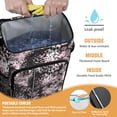 thumbnail image 2 of Travel Cooler Bag - Black and Pink Of Leopard Print Camping Beer Cooler Backpack with Bottle Opener- Waterproof Insulated Picnic Backpacks - Cooler Bag for Beach, 2 of 6
