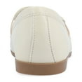 thumbnail image 4 of Journee Womens Mizza Loafer Slip On Square Toe Dress Flats, Widths Available, 4 of 9