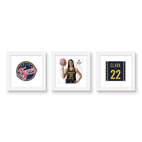 Gallery Pops WNBA Indiana Fever - Caitlin Clark Player Feature Wall Art Bundle (3-Pack)