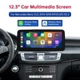thumbnail image 1 of Wireless CarPlay Screen for Mercedes Benz CLS 2014-2018 NTG 5.0 12.3 Inch Double Din Car Stereo with Apple CarPlay & Android Auto, Multimedia Player with Backup Camera Mirror Link Navigation Screen, 1 of 7