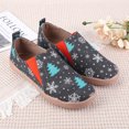 thumbnail image 4 of Zapatos Cómodos para Barcos Informales Lona Mocasines Navideños Mujer Antideslizantes Transpirables Punta Redonda Viajes Al Aire Libre, 4 of 9