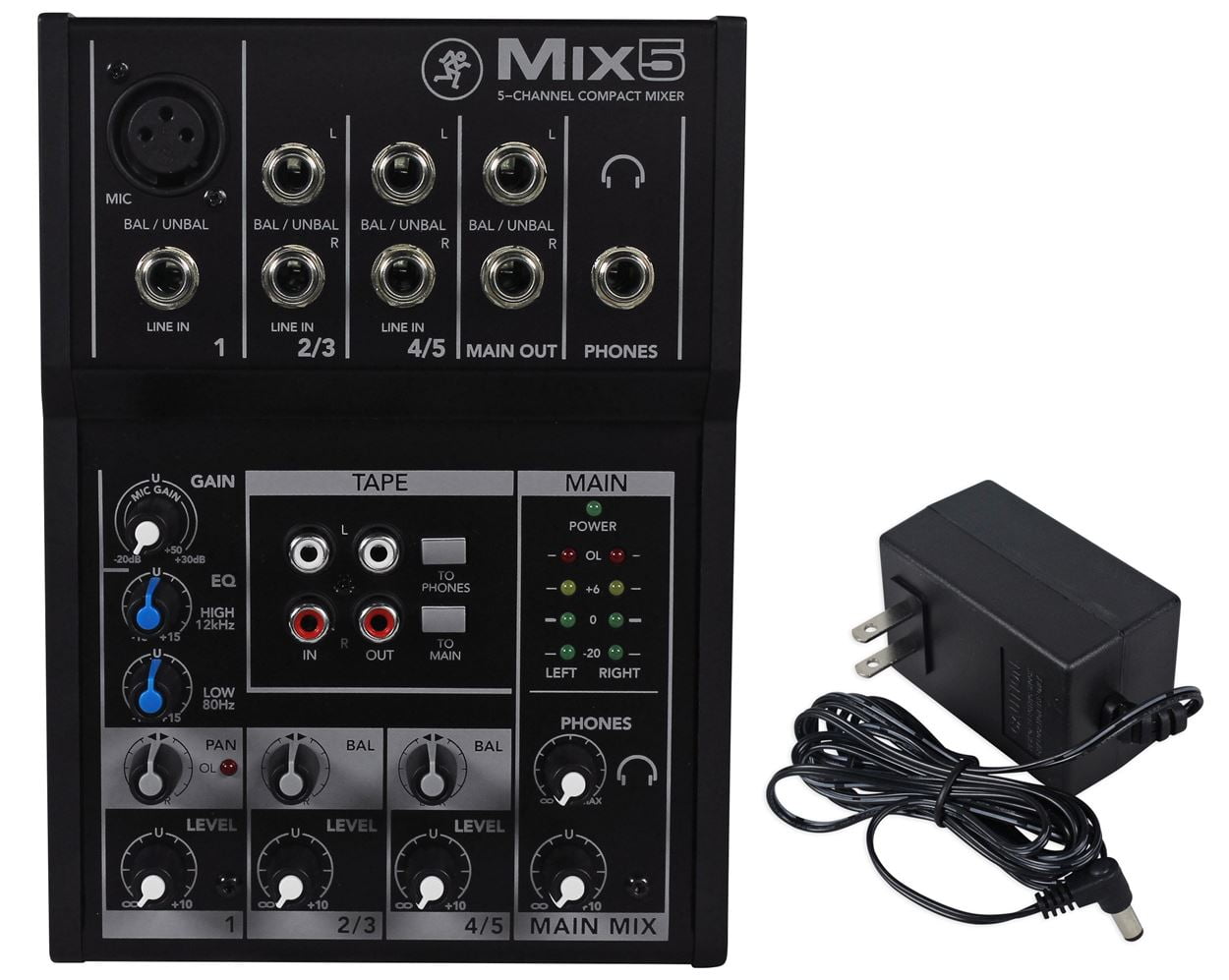 Mackie Mix5 Compact 5 Channel Mixer Backpack Carry Bag