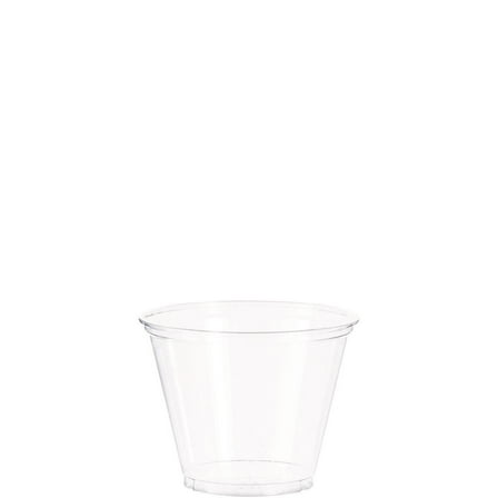 SOLO® Ultra Clear PET Cups, Squat, 9 oz, 50/Bag, 20 Bags/Carton