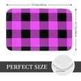 thumbnail image 2 of Kdxio Purple Black Buffalo Plaid,16" x 24", Non-Slip Front Door Mats,Outdoor Welcome Mat Washable, 2 of 9