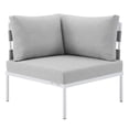 thumbnail image 6 of Modway Harmony 6-Piece  Sunbrella® Outdoor Patio Aluminum Sectional Sofa Set in Gray Gray, 6 of 10