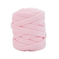 thumbnail image 3 of Hilo grueso de 0,55 libras, hilo gigante para tejer a mano, hilo tubular súper suave para manualidades y mascotas. Rosa, 3 of 9