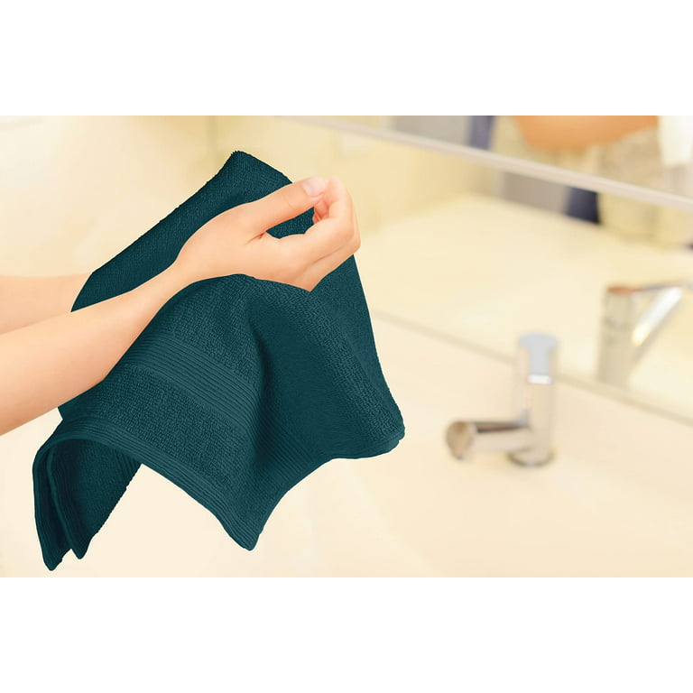 Glamburg Ultra Soft 8-Piece Towel Set - 100% Pure Ringspun Cotton, Contains 2 Oversized Bath Towels 27x54, 2 Hand Towels 16x28, 4 Wash Cloths 13x13