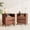Walnut Brown, variant on FIAKOA Night Stand Set of 2 with Charging Station, Bedside Table with 2 Drawers Storage and Open Shelf, White Farmhouse Nightstands for Bedroom Office