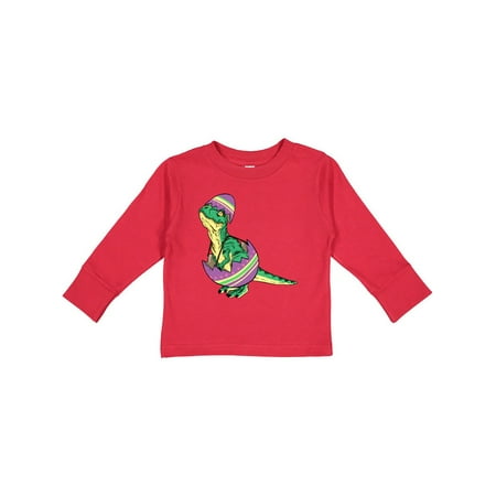 

Inktastic Easter Baby T-Rex in an Easter Egg Gift Toddler Boy or Toddler Girl Long Sleeve T-Shirt